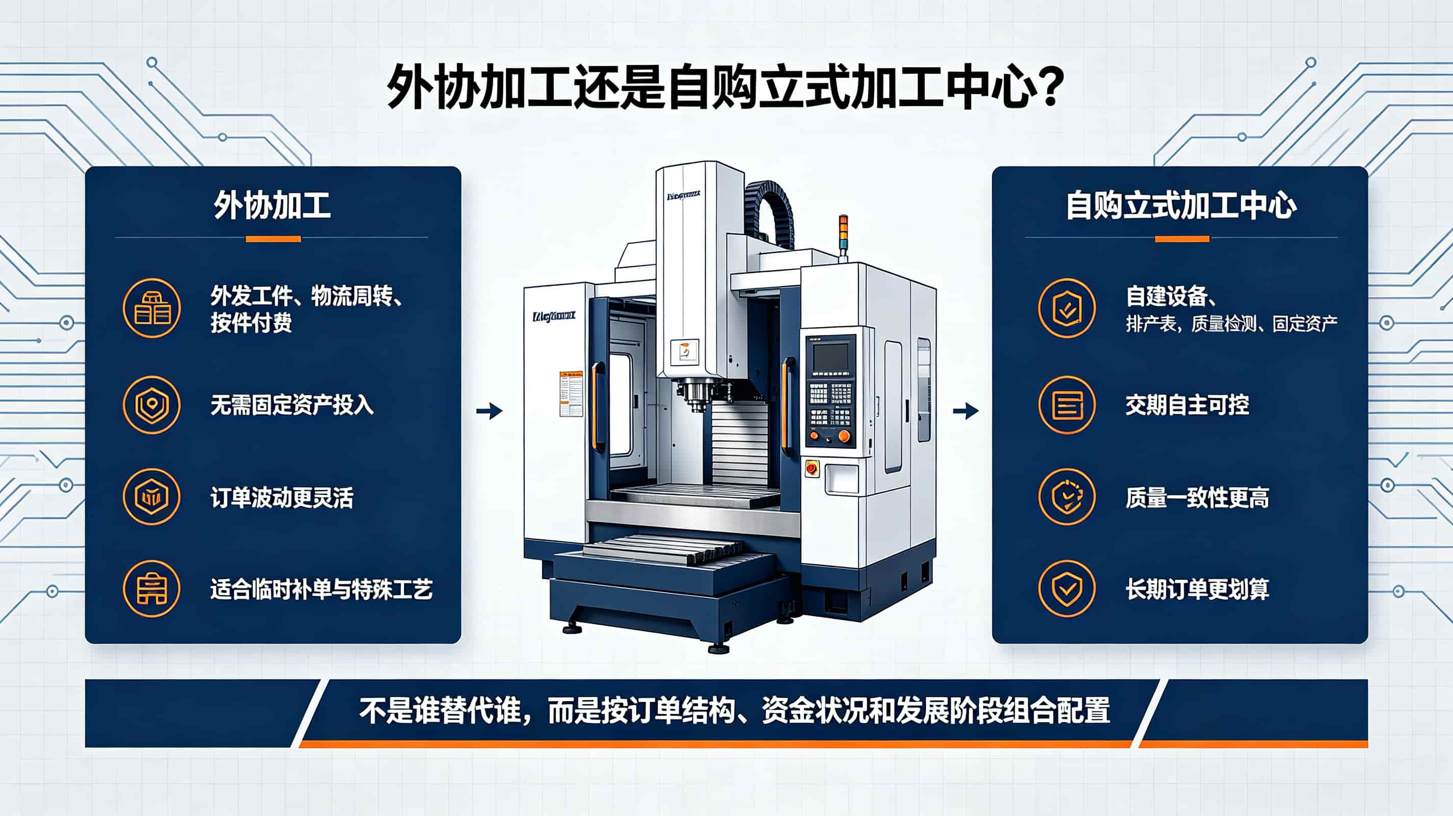 外协加工还是自购立式加工中心 外协加工还是自购立式加工中心